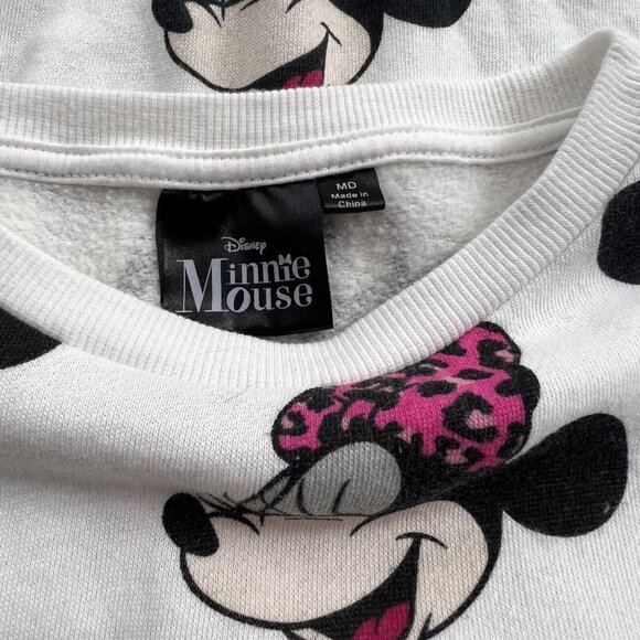 Disney Minnie‎ Mouse Size Medium 8 - 10 Girls Crew Neck Pullover Sweatshirt - Picture 3 of 3